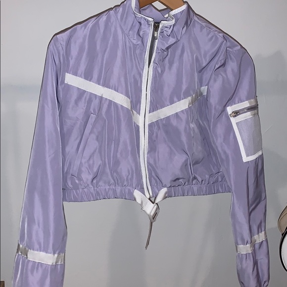 Lavender cropped windbreaker - Picture 1 of 1